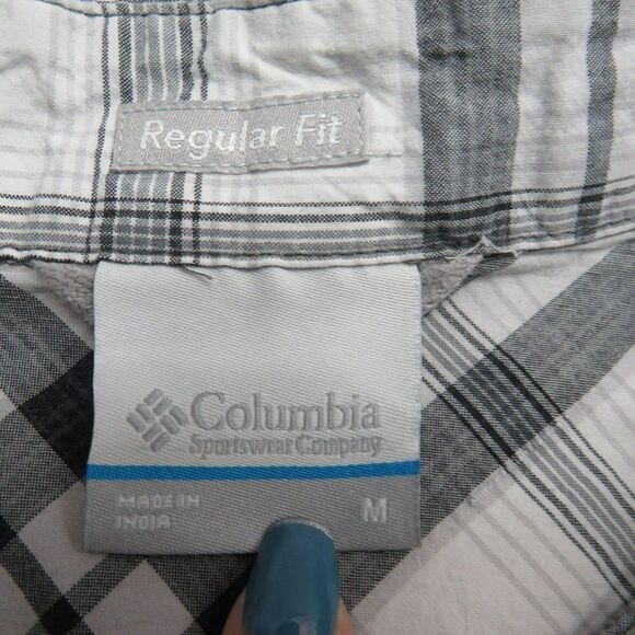 Columbia Button Up Shirt Men's Size Medium Outdoors Hiking Fishing Short Sleeve - Picture 3 of 8